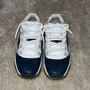 Jordan Kids Navy and White Sneakers